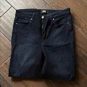 PAIGE Blue Slim Jeans with Classic Denim Texture